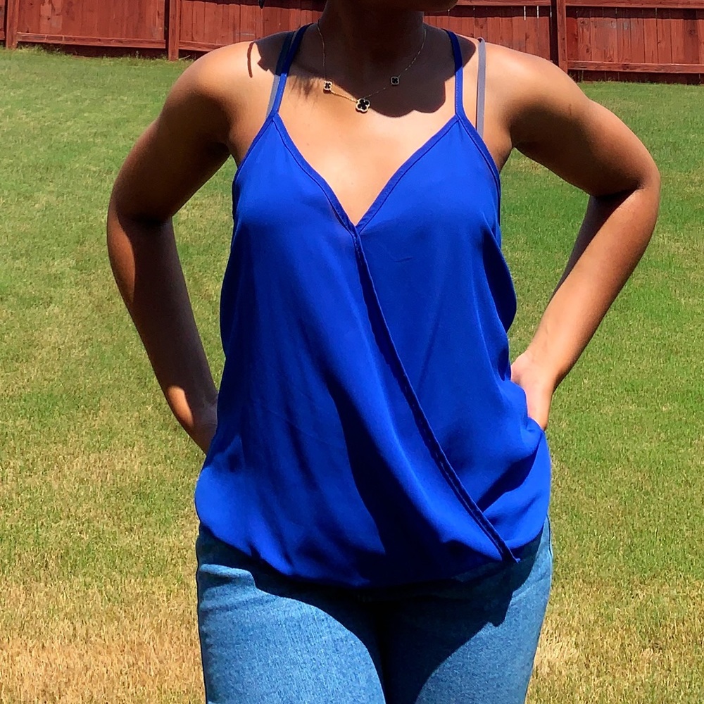 Royal Blue Cami Blouse (Lily White)